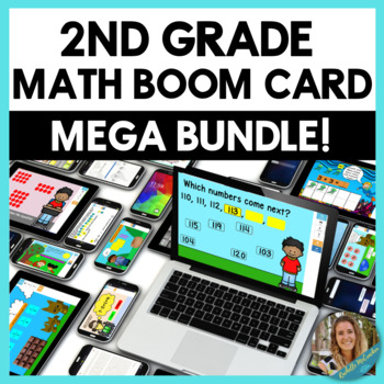 Preview of 2nd Grade Math Boom Card MEGA BUNDLE! A Deck for Every Math Standard!