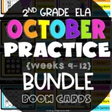 2nd Grade ELA Boom Cards for October (weeks 9-12) Bundle