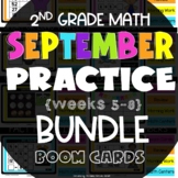 2nd Grade Math Boom Cards for September (weeks 5-8) Bundle