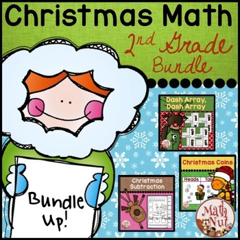 Preview of Christmas Math Bundle "2nd Grade Math"