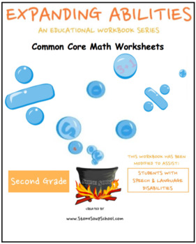 Preview of Grade 2, CCS: Math Bundle:Geo, Alg, M&D, Base 1 for Speech/Language Challenged