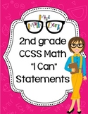 2nd Grade Math CCSS "I Can" Statements