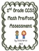 2nd Grade Math CCSS Pre/Post Assessment by Stitcheroo | TpT