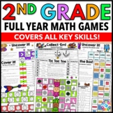 2nd Grade Math Center Games - No Prep Review Activities fo