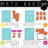 2nd Grade Math Centers : 40 Low Prep Centers (Math Bags)
