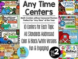 2nd Grade Math Centers: "Any Time" Series {BUNDLED}