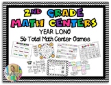 2nd Grade Math Centers Year Long Bundle - Eureka Aligned