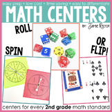 2nd Grade Math Centers for the Entire Year - 36 Centers