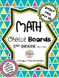 2nd Grade CCSS Math Choice Board BUNDLE - Distance Learnin