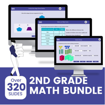 Preview of Complete Grade 2 Math Activity Bundle | Digital and Print