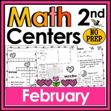 2nd Grade Math Crossword Puzzles - February