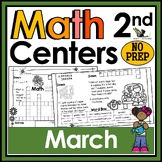 2nd Grade Math Crossword Puzzles - March