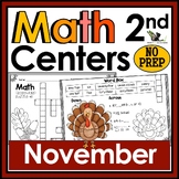 2nd Grade Math Crossword Puzzles - November