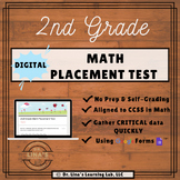 2nd Grade Math Digital Google Form Placement/Diagnostic Test