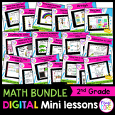 2nd Grade Math Digital Lessons for Google Slides - Full Ye