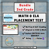 2nd Grade Math & ELA Google Forms Placement/Diagnostic Tes