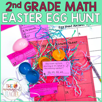 Preview of 2nd Grade Math Easter Egg Hunt Activity