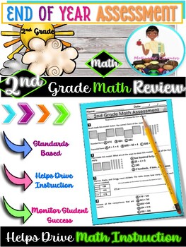 Preview of End of Year Math Assessment | End of Year Math Review | Progress Monitoring