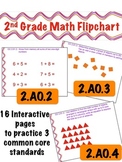 2nd Grade Math Flipchart - Common Core 2.AO.2 , 2.OA.3, & 2.OA.4