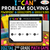 2nd Grade Math Game DIGITAL | Problem Solving | One and Tw