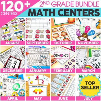 Preview of Math Games, Centers & Activities - 2nd Grade Math Bundles with Digital Resources