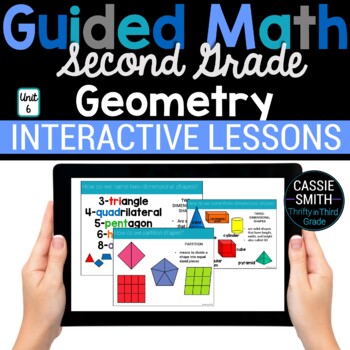 Preview of 2nd Grade Math Geometry Shapes 2.G.1 2.G.3 Digital Math Activities Resources