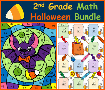 Preview of 2nd Grade Math | Halloween | Bundle