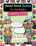 2nd Grade Math Head Bands Game for Counting Coins