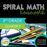 2nd Grade Math Homework Quarter 2 Spiral Review