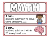 2nd Grade Math "I Can" Statements