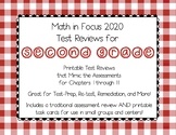 2nd Grade Math In Focus 2020 ALL Chapter Test Reviews (Print)