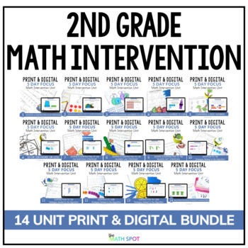 Preview of 2nd Grade Math Intervention | Full Year Print and Digital Curriculum