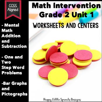 Preview of Math Intervention Unit 1 Grade 2