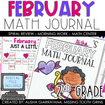 Preview of 2nd Grade Math Journal | February