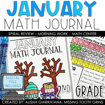 Preview of 2nd Grade Math Journal | January