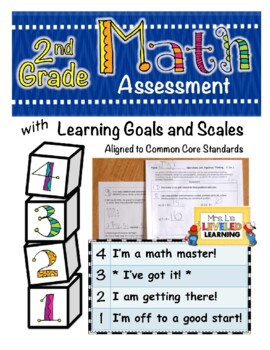 Preview of 2nd Grade Math Leveled Assessment for Differentiation Marzano Proficiency Scale