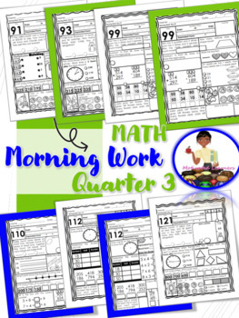 Preview of Morning Work 2nd Grade Math Review |Math Morning Work | BEST Standards