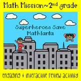 2nd Grade Math Mission-Escape Room-Superheroes Time and Mo