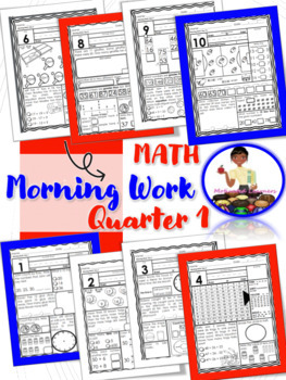Preview of 2nd Grade Math Morning Work | Spiral Review Math | B.E.S.T Standards | 1st Qtr
