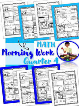 Preview of 2nd Grade Math Morning Work | Math Spiral Review | Florida B.E.S.T Standards Q4