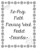 2nd Grade No-Prep Math Morning Work Packet December