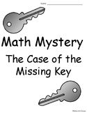 2nd Grade Math Mystery- The Case of the Missing Key