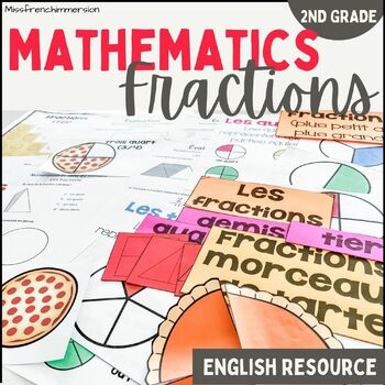 Preview of 2nd Grade Math: Number Sense - Fractions Unit with Math Games & More