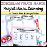 2nd Grade Math PBL Ice Cream Project Based Learning Word P