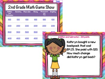 2nd Grade Math Test Prep PowerPoint Game Show by Rosie's Superstars
