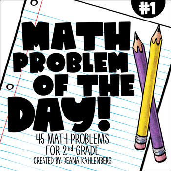 2Nd Grade Math Problem Of The Day (1St Nine Weeks) By Primary Punch
