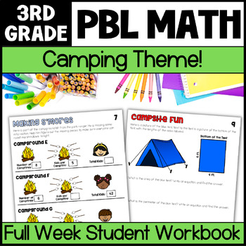 Preview of 3rd Grade Project-Based Learning Math- Multiplication, Division, Area, Time PBL