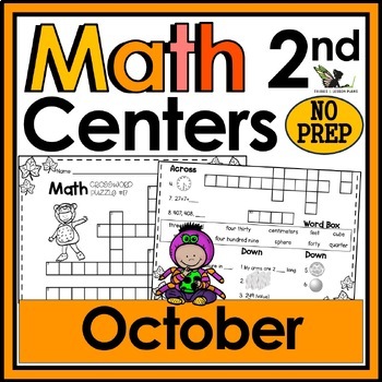 2nd grade math crossword puzzles october by frogs fairies and lesson