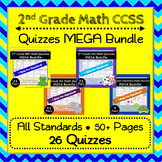 2nd Grade Math Quizzes ⭐ Assessments MEGA Bundle