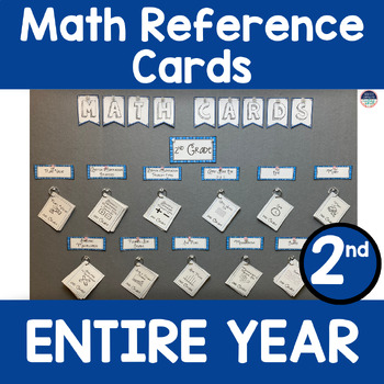 Preview of 2nd Grade Math Reference Cards ENTIRE YEAR Concepts in Action